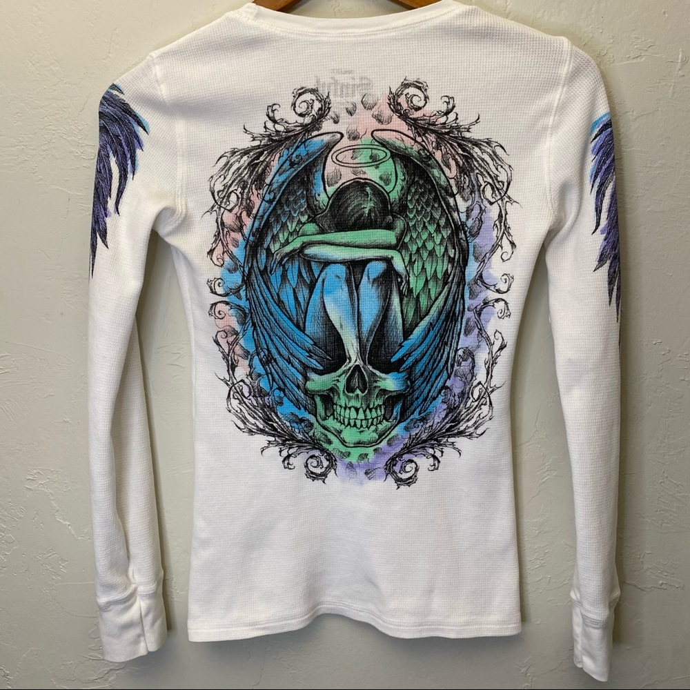Weeping Angel Sinful Waffle Knit Thermal